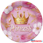 Hercegnők Hercegnő Crown papírtányér 8 db-os 18 cm (JAV_PKK766656)