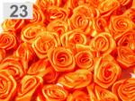  SZR1207 - Kb 12mm-es Szatén rózsa virág - narancssárga