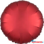  Piros Dark Red kör fólia lufi 43 cm (JAV_DPA9914134)