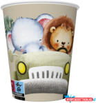 Állatos Safari in the Jeep papír pohár 8 db-os 250 ml (JAV_PKK773227)
