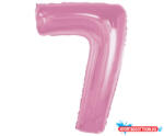 Számok Rózsaszín 7-es Light Pink szám fólia lufi 92 cm (JAV_MLG195644)