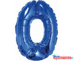 Számok Kék Blue 0-ás mini szám fólia lufi 35 cm (JAV_MLG632399)
