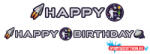 Űr Rocket Happy Birthday felirat 192 cm (JAV_DPA9914670)