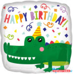 Boldog Születésnapot Happy Birthday Gator fólia lufi 43 cm (JAV_DPA4130901)