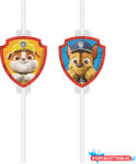 Mancs Őrjárat Rescue Heroes papír szívószál, 4 db-os szett FSC (JAV_PNN95603)