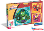 Bosszúállók A Vasember és szupercsapata Hero Squad 3x48 db-os puzzle Clementoni (JAV_CMC25004)