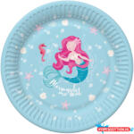Sellő Pastel papírtányér 8 db-os 22, 7 cm (JAV_PKK043060)
