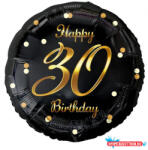 Boldog Születésnapot Happy Birthday 30 B&C Gold fólia lufi 36 cm (JAV_MLG154917)
