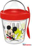 Disney Mickey Fun pohár snack tartó fedéllel és kanállal 350 ml (JAV_NVT831133)