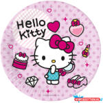 Hello Kitty Fashion papírtányér 8 db-os 23 cm FSC (JAV_PNN94699)