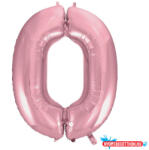 Számok Rózsaszín Light Pink 0-ás szám fólia lufi 92 cm (JAV_MLG109191)