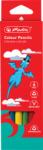 Herlitz Creioane colorate Jumbo, mina 5mm, set 6, Herlitz HZ9498540