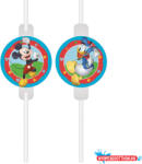 Disney Mickey Rock the House papír szívószál, 4 db-os szett FSC (JAV_PNN93941)