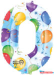 Számok Óriás Balloons 0-ás szám Fólia lufi 88x63 cm (JAV_DPA2824301)