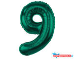 Számok Zöld B&C Bottle Green 9-es szám fólia lufi 85 cm (JAV_MLG190311)