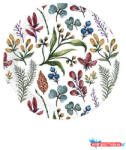 Virág Herbs papírtányér 8 db-os 23 cm (JAV_PNN95201)