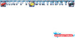 Disney Verdák Victory Is Mine Happy Birthday felirat FSC 2 m (JAV_PNN97289)