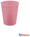 Party Rózsaszín Pastel Pink micro prémium műanyag pohár 250 ml (JAV_PNN96708)