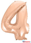 Számok Rose Gold 4-es szám fólia lufi 92 cm (JAV_MLG106305)