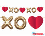 Szerelem XOXO papír girland 200 cm (JAV_MLG172096)