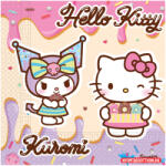 Hello Kitty Kuromi szalvéta 20 db-os 33x33 cm FSC (JAV_PNN98234)