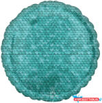  Kék Sequin mintás fólia lufi 43 cm (JAV_DPA4219501)
