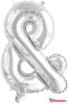 Betűk Ezüst Silver & betű fólia lufi, 46 cm (JAV_DPA9909662)