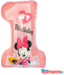 Disney Minnie Pink Első születésnap fólia lufi 71 cm (JAV_DPA9916550)