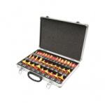 HOTECHE Set freze lemn 35 piese cu rulment din otel cu prindere 8mm Hoteche