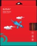 Herlitz Set 24 creioane colorate patrate Herlitz 9498560, 3 mm (9498560)