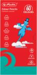 Herlitz Creioane colorate, mina 3mm, set 60 culori, Herlitz HZ9498430