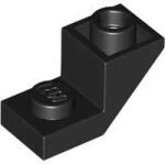 LEGO® 2310c11 - LEGO fekete inverz 45° lejtő 2 x 1 méretű, 2/3 méretű kivágással (2310c11)
