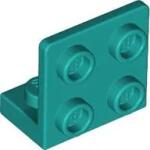 LEGO® 99207c39 - LEGO sötét türkiz lap 1 x 2 - 2 x 2 inverz fordító (99207c39)