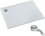Schedpol Etrusco White Mat cădiță de duș dreptunghiulară 140x80 cm alb 3.467/B/MG (3467BMG)