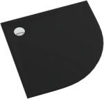 Schedpol Etrusco Black Mat cădiță de duș semirotundă 90x90 cm negru 3.464/C/MG (3464CMG)