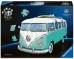 Ravensburger Puzzle 3D Ravensburger din 162 piese - Volkswagen T1 Bulli, Chrome Edition (12008077)