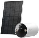 TP-LINK Camera supraveghere wireless WiFi cu panou solar TP-Link Tapo Full Color TC82 KIT, 2K, 3.17 mm, IR/lumina alba 9 m, microfon si difuzor, slot card, Detectie persoane cu AI, sirena integrata (TC82 KIT)