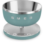 Smeg Cantar de bucatarie Smeg Collezione KSC01EGMWW, Pana la 5 kg/5 l, Functie TARA, Afisaj LED, Baza antiderapanta, Baterie incarcabila, Verde smarald (KSC01EGMWW) Cantare de bucatarie