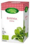 Artemis Bio Ceai bio din plante cu stevia, 20 pliculețe filtrante, Artemis Bio