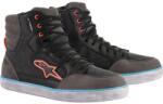 Alpinestars J-6 Waterproof motoros cipő fekete-antracit-világoskék