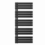 Leziter Solaro Design törölközőszárító radiátor 1400x600 mm fekete (LTRD1-1400600B) - everyo