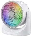 EUROLAMP LED RGB asztali ventilátor 10 W/5 V, átm. 18, 5 cm 300-20548 (EU0702)