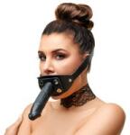 ZADO Leather Gag Penis unisize bőr szájpecek