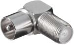 Goobay KOAX dugó - F aljzat adapter 90° (12236)