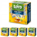 LOYD Earl Grey Fekete Piramis Tea Szett 50 Táska 100g x 4 db (LOYD Earl Grey Herbata Czarna Piramidki 50)