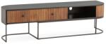 MOME Маса за телевизор от масивно манго в естествен цвят 160x45x40 cm Curve - MOME (18372)