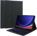 Samsung Tab A7 Lite 8.7 SM-T220 / T225, Bluetooth billentyűzetes mappa tok, érintőceruza tartó, érintőceruza nélkül, TP SC Pen Holder + Keyboard, fekete - prodots