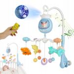 Bedee Körhinta Csillag projektor kiságy altatódal gyerekeknek Távirányító játék (Projektor gwiazd)