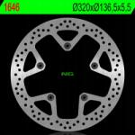NG Brake Disc Hátsó Féktárcsa Bmw K 1600GT '10-'22 (320X136, 5X55MM) (5X10, 5MM)