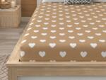  Cearsaf din microfibra CARAMHEART maro 180x200 cm